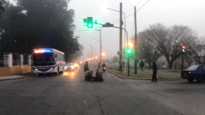 Una motociclista herida en choque con un auto
