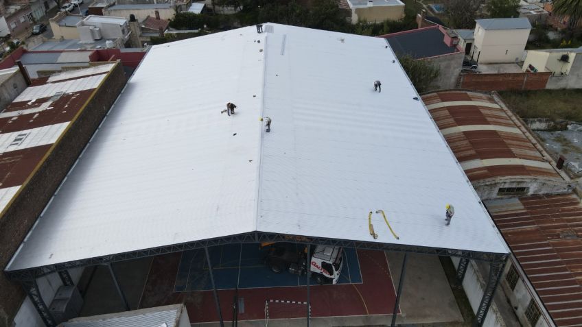 Sueño cumplido: Ferro logró techar su playón polideportivo