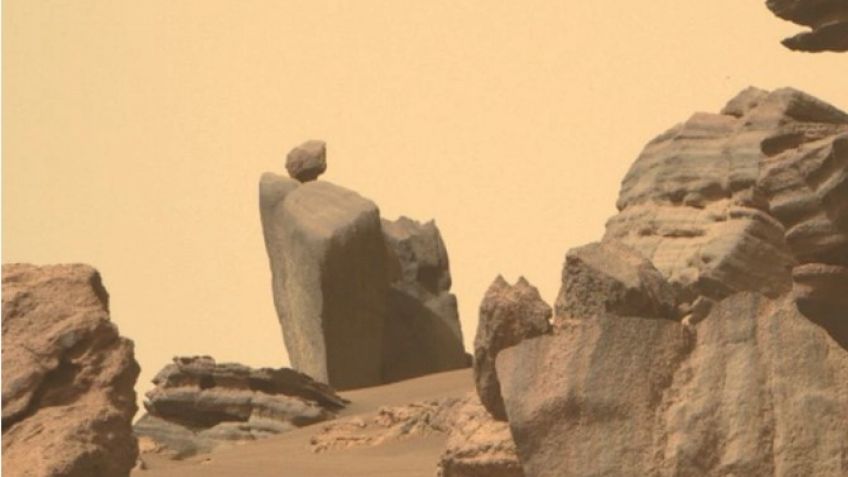 Encuentran una "Piedra Movediza" en Marte