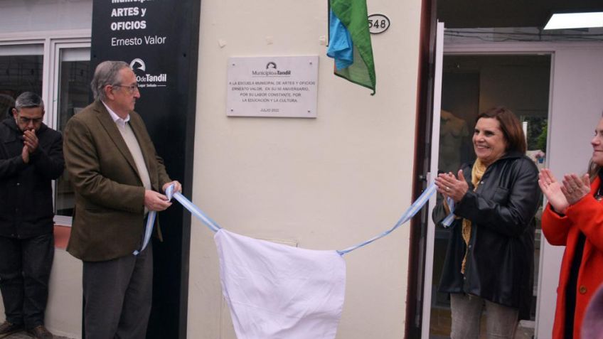 Miguel Lunghi destacó el rol de la Escuela Municipal de Artes y Oficios Ernesto Valor