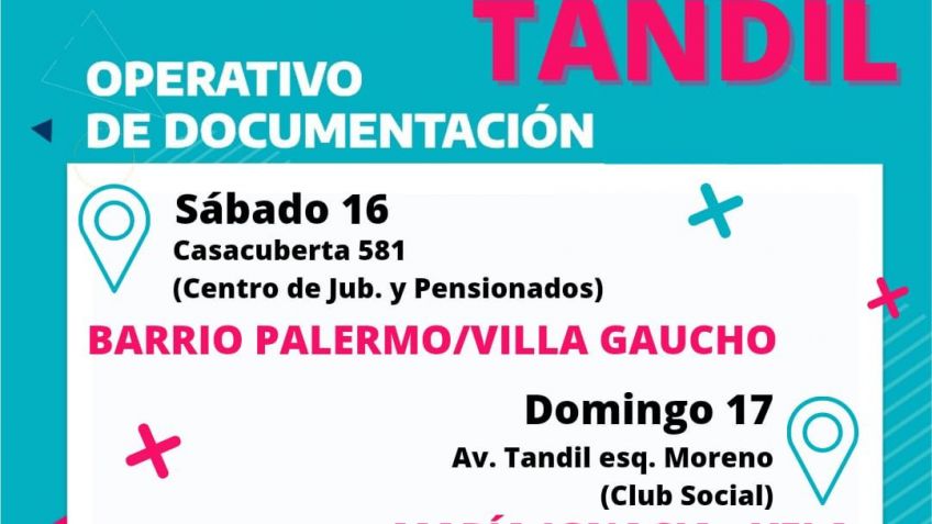 Operativo del Registro Provincial de las Personas en distintos barrios de Tandil 