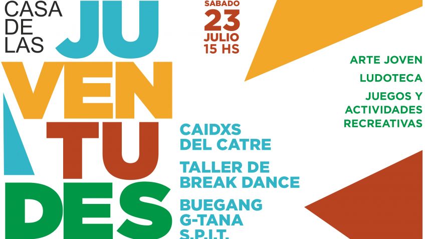 El sábado se realizará la apertura de la Casa de las Juventudes