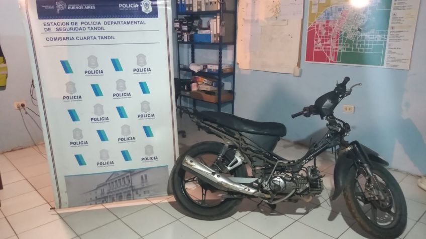 Recuperan una moto que había sido robada por un menor