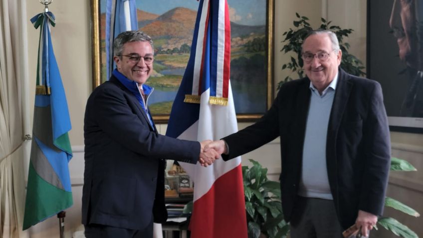 Miguel Lunghi mantuvo un encuentro de trabajo con el alcalde de Thiers, Francia