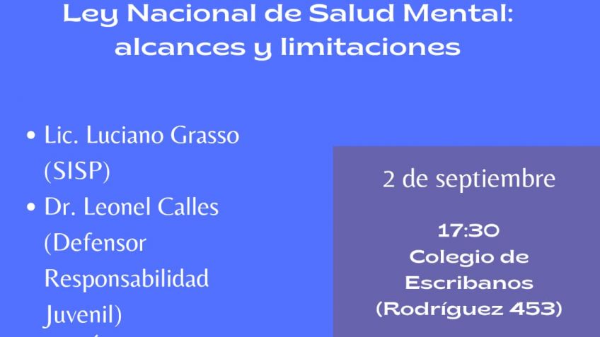 Conversatorio sobre alcances y limitaciones de la Ley de Salud Mental
