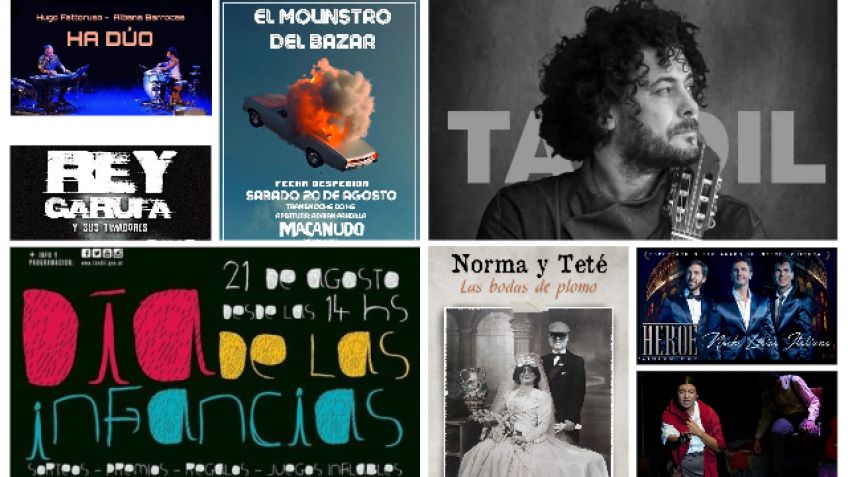 Extensa agenda artística para este fin de semana en Tandil