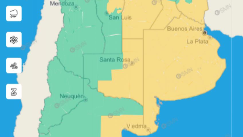 IMAGEN: SERVICIO METEOROLOGICO NACIONAL