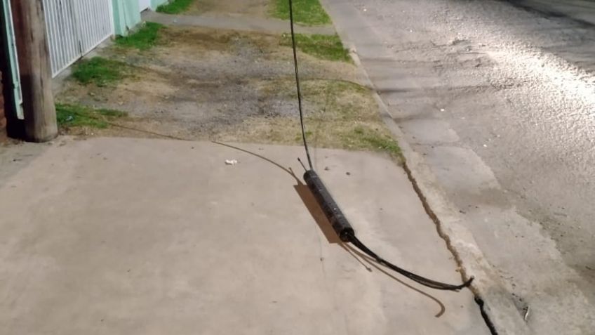 Aprehenden a un joven robando cables del tendido eléctrico