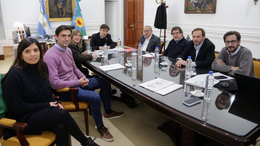Kicillof, Iparraguirre y Lunghi se reunieron para avanzar en el proyecto urbanístico en Sans Souci