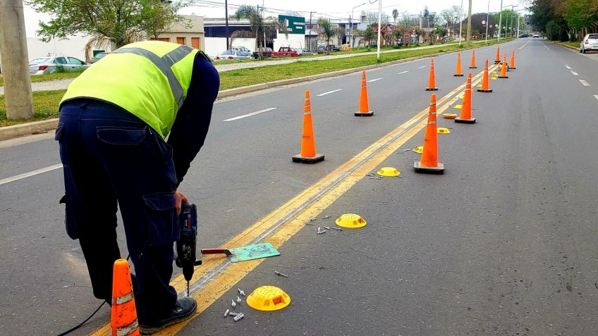 Siguen con los trabajos de demarcación, señalización y construcción de rampas en la ciudad