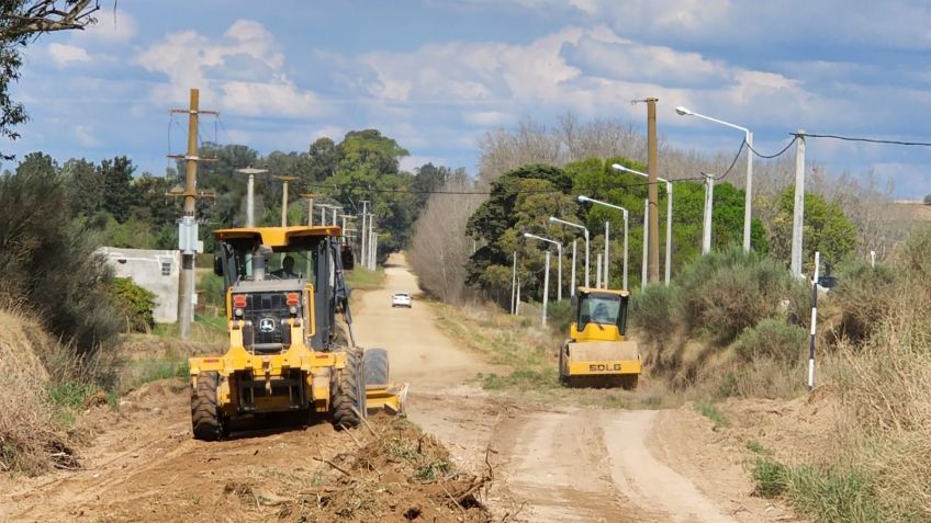 Se trabaja en el mejorado y arenado de la Avenida Circunvalación