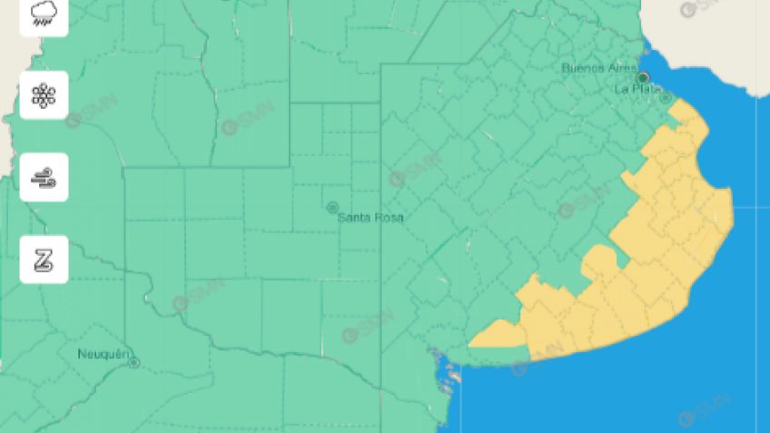 IMAGEN: SERVICIO METEOROLOGICO NACIONAL