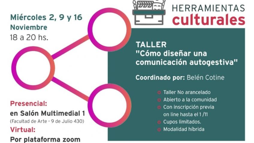 "Cómo diseñar una comunicación autogestiva", la nueva propuesta del Programa SustentArte
