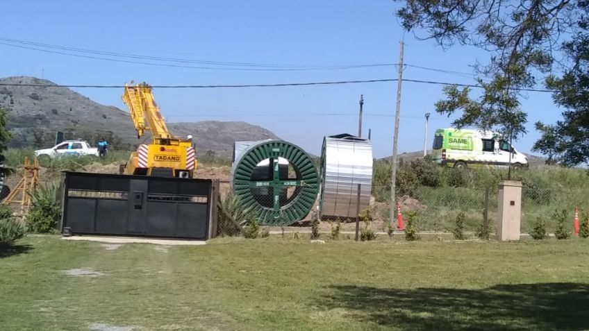 Un operario sufrió un "traumatismo de cráneo y fracturas varias" en una obra de Ruta 226