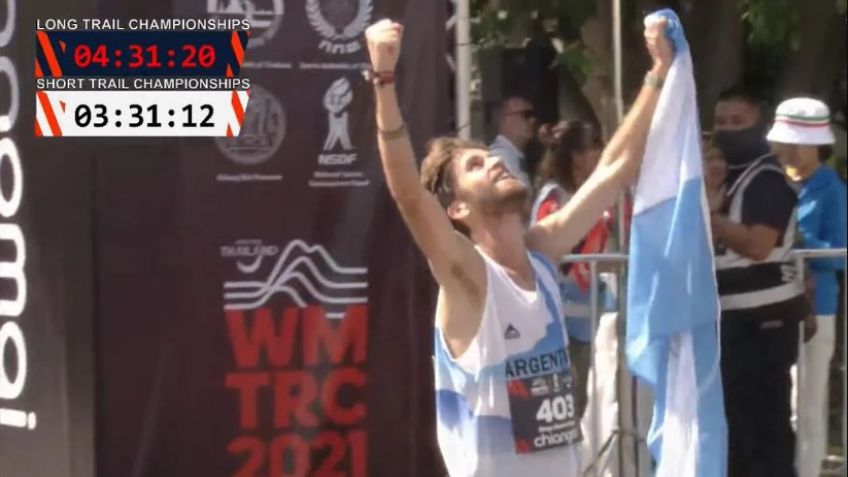 Histórica actuación del tandilense Diego Simon en el mundial de carreras de montaña en Tailandia
