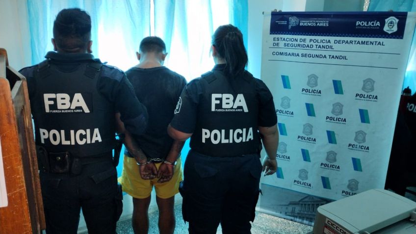 Personal policial dio con uno de los autores de un robo a mano armada en plena vía pública