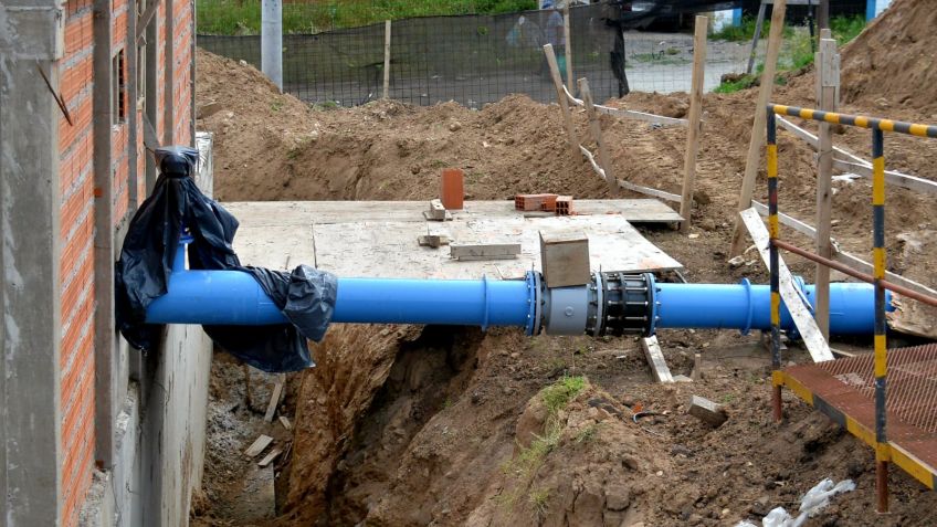 Siguen los trabajos en La Movediza para la construcción de la nueva cisterna de agua