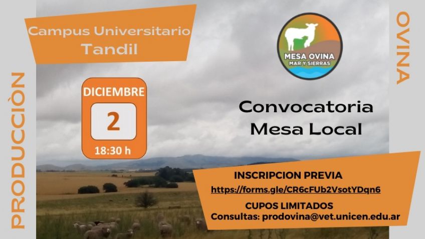 Realizarán un encuentro para conformar la mesa ovina local