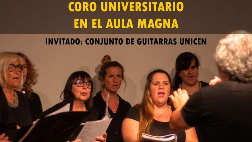 El Coro Universitario de Tandil se presenta en el Aula Magna de la Unicen