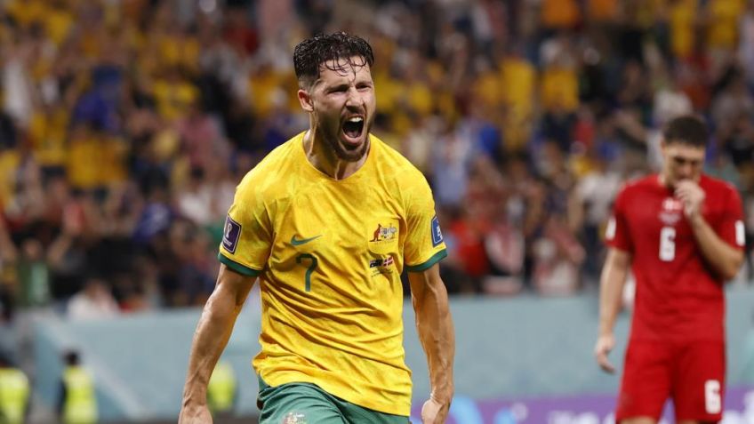 Australia le ganó a Dinamarca y paso a octavos