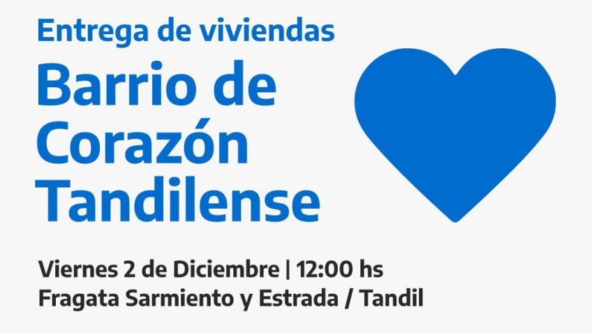 Se entregan las últimas viviendas del Barrio de Corazón Tandilense