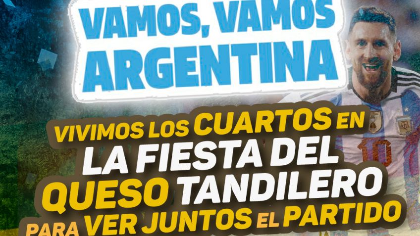 El partido ante Países Bajos se podrá disfrutar en la Fiesta del Queso Tandilero