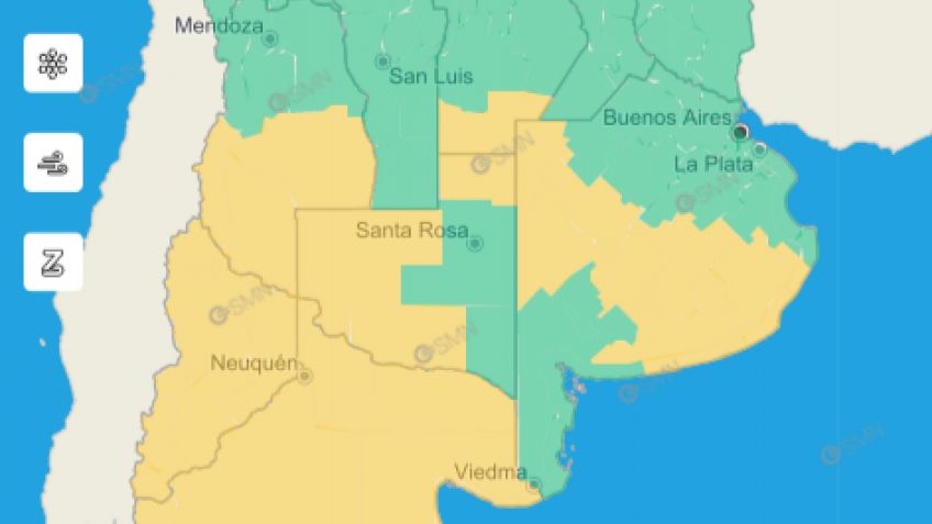 IMAGEN: SERVICIO METEOROLOGICO NACIONAL