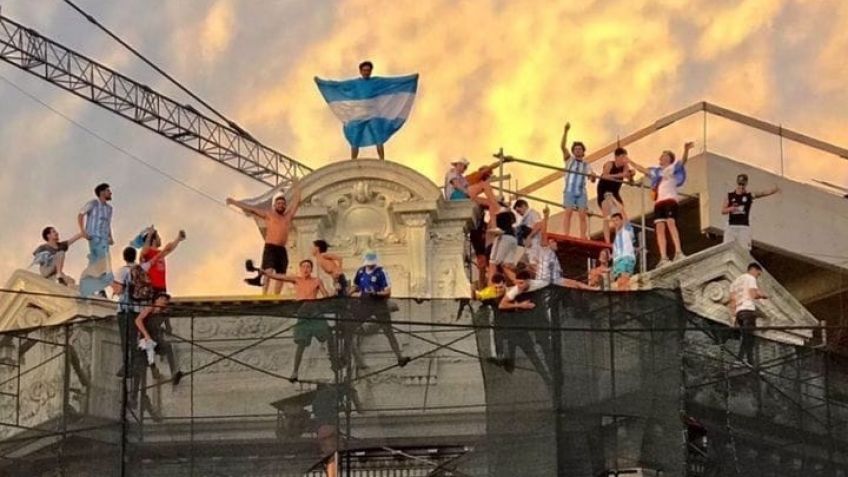 Una foto del festejo tandilense se hizo viral  y la compartió hasta un jugador de la selección