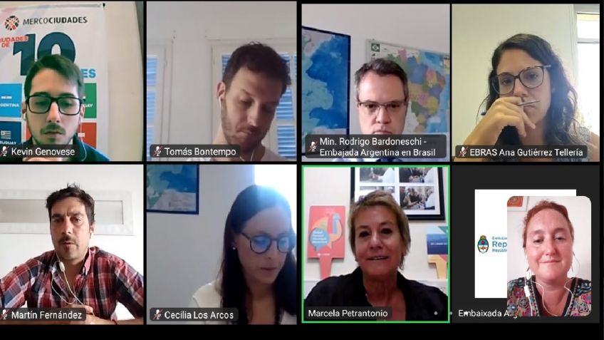Autoridades mantuvieron un encuentro virtual con funcionarios de la Embajada Argentina en Brasil