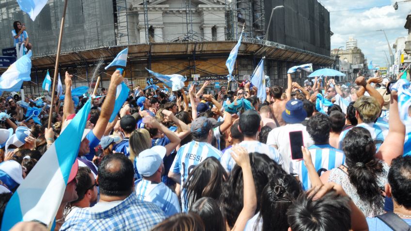¡Argentina campeón!: multitudinario festejo en el centro