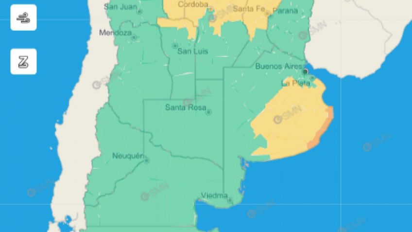 IMAGEN: SERVICIO METEOROLOGICO NACIONAL