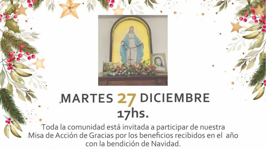 Misa de Acción de Gracias en Fuente de Alegría