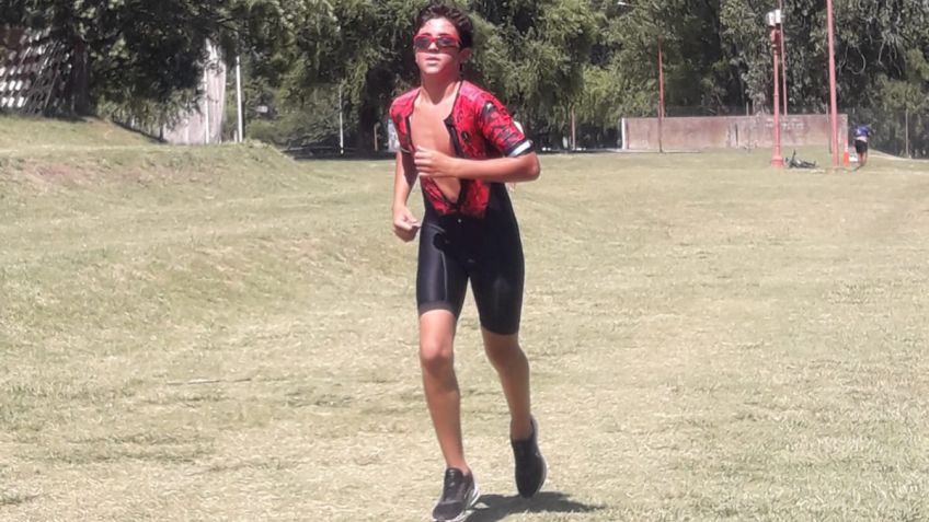El tandilense Enzo González Toletti se impuso en su categoría en el Triatlón de Azul