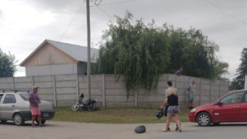 Se registró un choque entre una moto y un auto sin lesionados de consideración