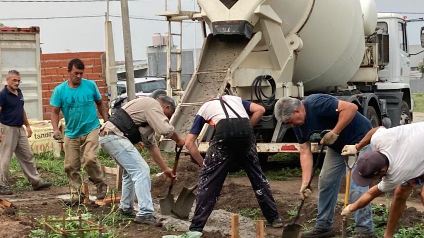 Avanzan las obras del plan de viviendas de autoconstrucción asistida en Movediza