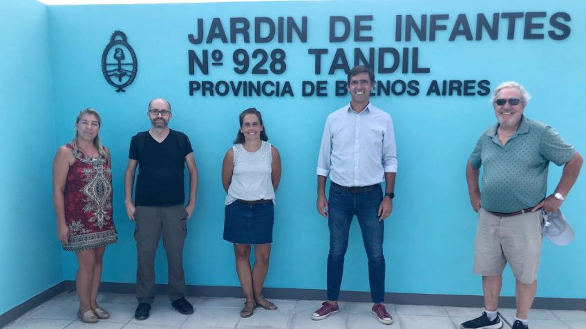 Iparraguirre aseguró que la obra del Jardín de Infantes 928 estará finalizada en poco tiempo
