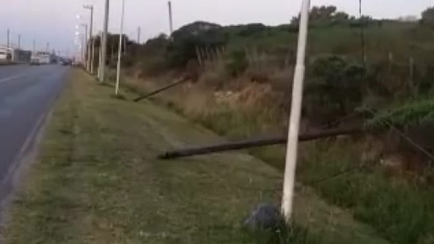 Roban cables de electricidad y dejaron en el piso varios metros de la red de baja tensión