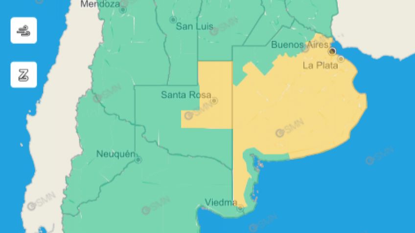 IMAGEN: SERVICIO METEOROLOGICO NACIONAL