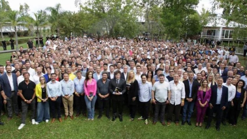 Dirigentes del espacio de Milei en Tandil viajaron al primer encuentro nacional de referentes de La Libertad Avanza