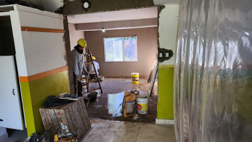 Lunghi supervisó los avances de obra en la Escuela 33
