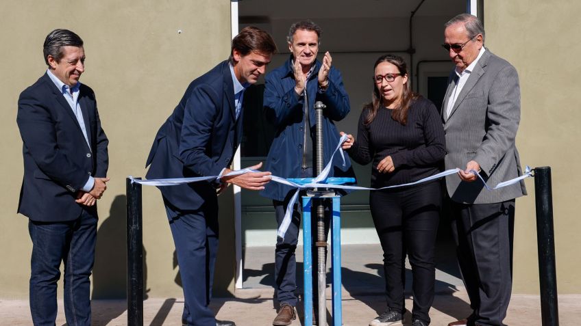 Se inauguró la Cisterna de La Movediza, obra que duplicará la capacidad de distribución de agua potable