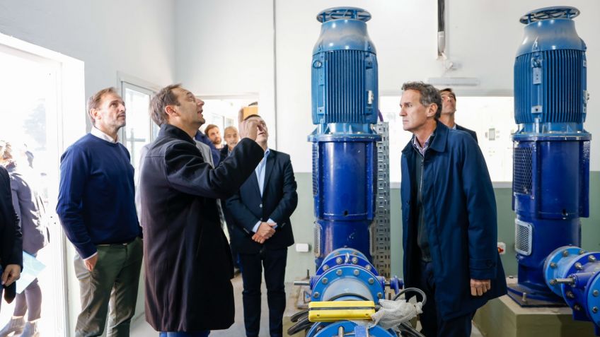 Se inauguró la Cisterna de La Movediza, obra que duplicará la capacidad de distribución de agua potable