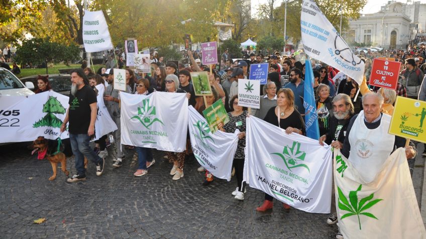 Foto: Marcha de la Marihuana en Tandil 2022