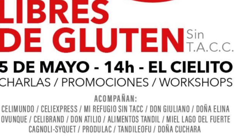Realizan una jornada de alimentos libres de gluten en el Día de la Celiaquía