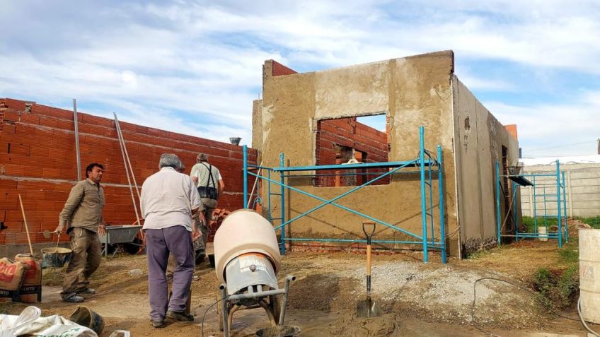 Avanzan las obras del Plan de Viviendas con autoconstrucción asistida en La Movediza