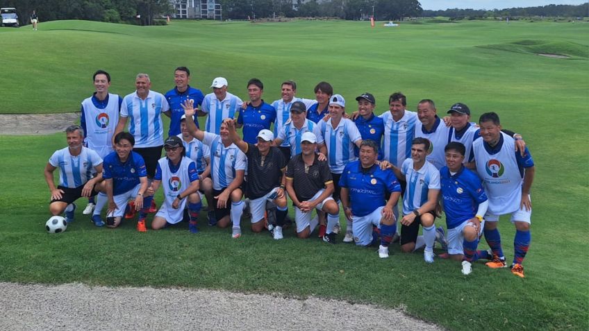 El concejal Méndez presentó un reconocimiento para los campeones del mundo de footgolf