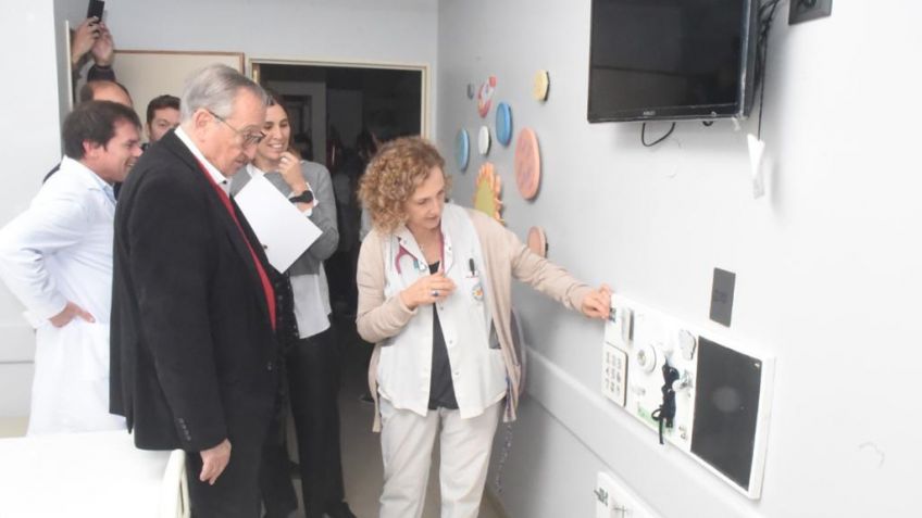 El Hospital de Niños presentó tres habitaciones acondicionadas temáticamente