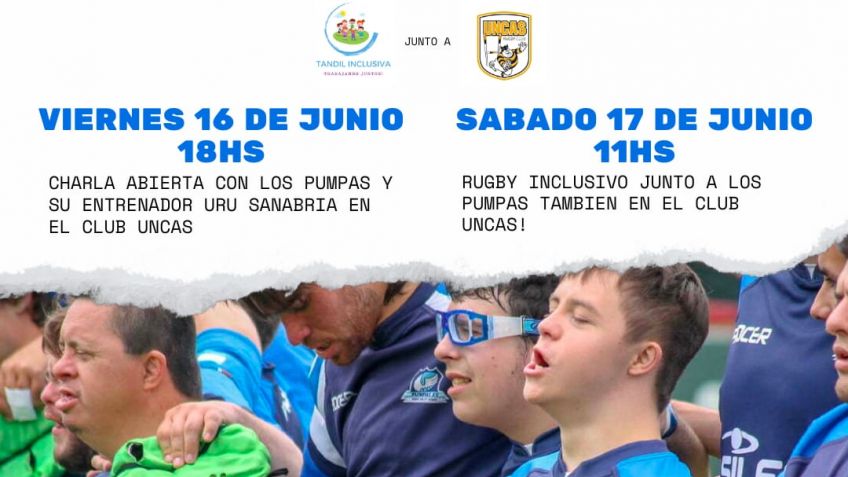 Jornadas de Inclusión en Uncas Rugby Club con la presencia de Pumpas XV