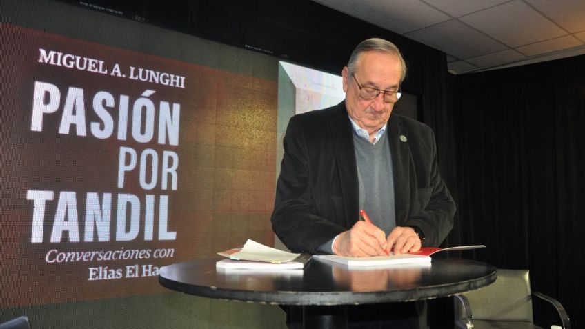 Miguel Ángel Lunghi presentó su libro "Pasión por Tandil"