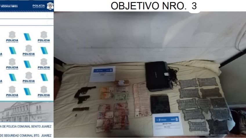 Se dio con uno de los autores de robos a cementerios de la zona y se secuestraron armas de fuego
